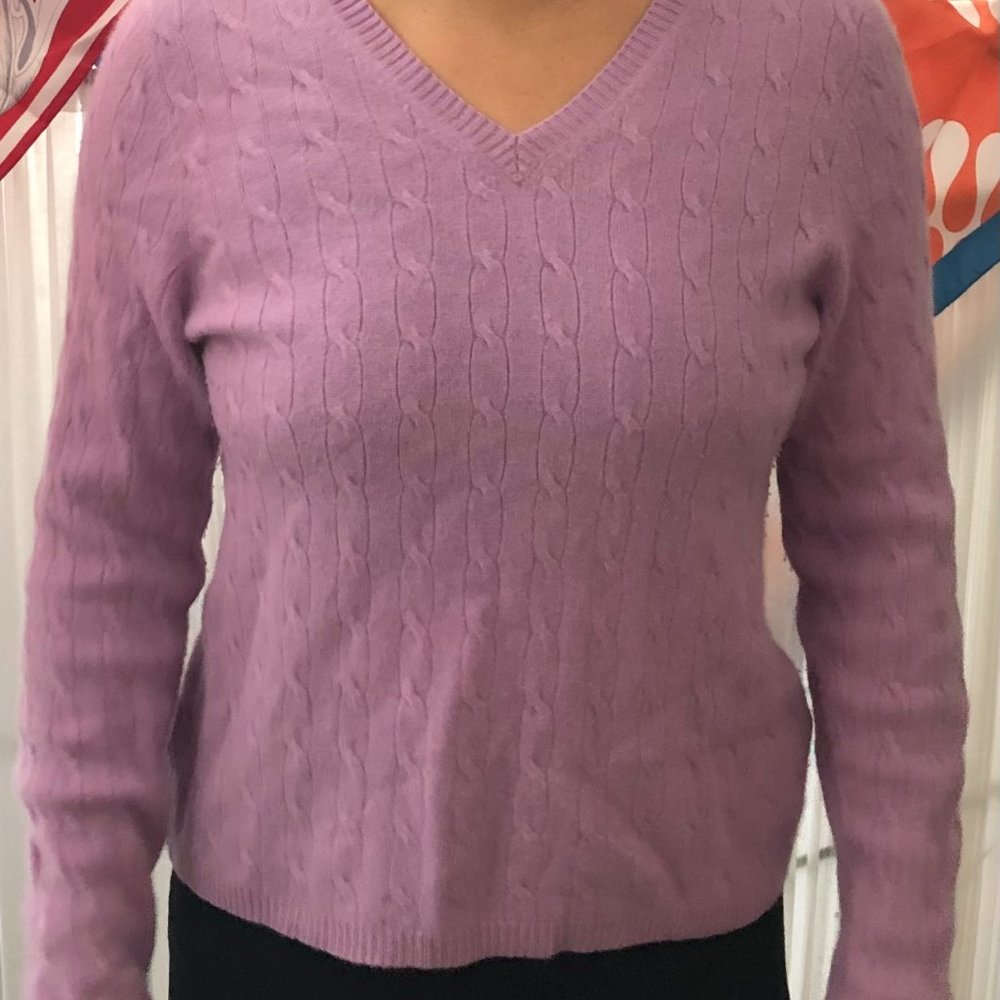 Cable Knit Cashmere Sweater